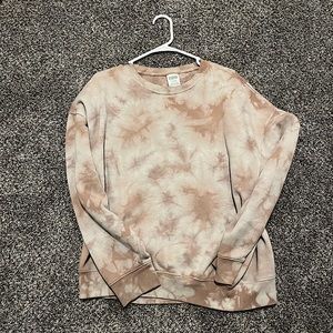 PINK tie dye sweater size Medium